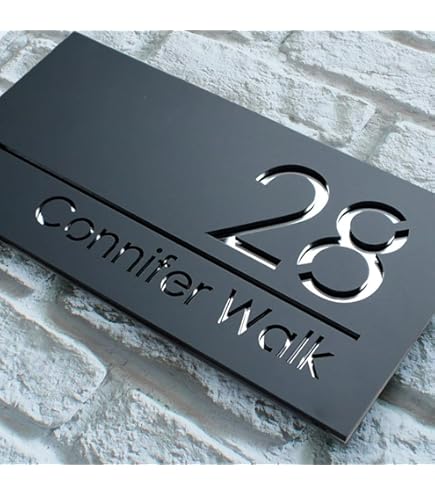 Targa Con Numero Civico In Acrilico Personalizzato Personalizzato Di - Foto 3