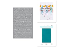 Spellbinders Scribbled Letter Embossing Folder from The Collaged Birds Collection by Dina Wakley