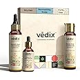 Vedix Customized Hair Fall Control Regimen for Dry - Normal-Oily Scalp & Curly Hair - Hair Oil + Shampoo + Vithan Pro Hair Growth Serum