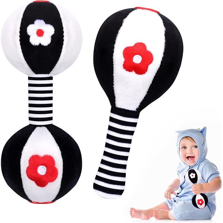 Hochet Bebe 0 3 6 9 12 Mois, Jouet Bebe 0-12 Mois Jeux Eveil Bebe 0 3 6 Mois Jouet Bébé Cadeau 0-6-12 Mois Fille Garçon Jeux Bebe 0-9 Mois Jouet Nouveau