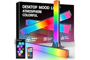 FUPT Entertainment Lighting, 2PCS Ambiance Gaming Lamp Sync with Music, Immersion Light Bar for TV, Room, Living Room