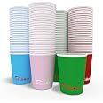 Bicchieri Di Carta Colorati 60 Pezzi - 250 Ml, Per Feste, Matrimoni, Bevande Calde/Fredde