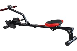Body Sculpture BR1000 Compact Hydraulic Rower | 12 Level Adjustable Resistance | Adjustable Incline | Smooth Riding | Track Your Progress