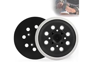MOGRQAP Pack of 2 Sanding Discs 125 mm 8 Holes Sanding Plate Compatible with Bosch PEX 300 AE PEX 400 AE/4000 AE and AdvancedOrbit 18 Eccentric Sanding Machine