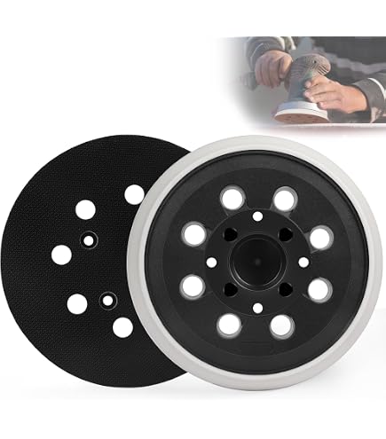 Plateau De Ponçage 125mm 8 Trous Pour Bosch GEX 125-150 AVE - Accessoire Ponceuse Excentrique