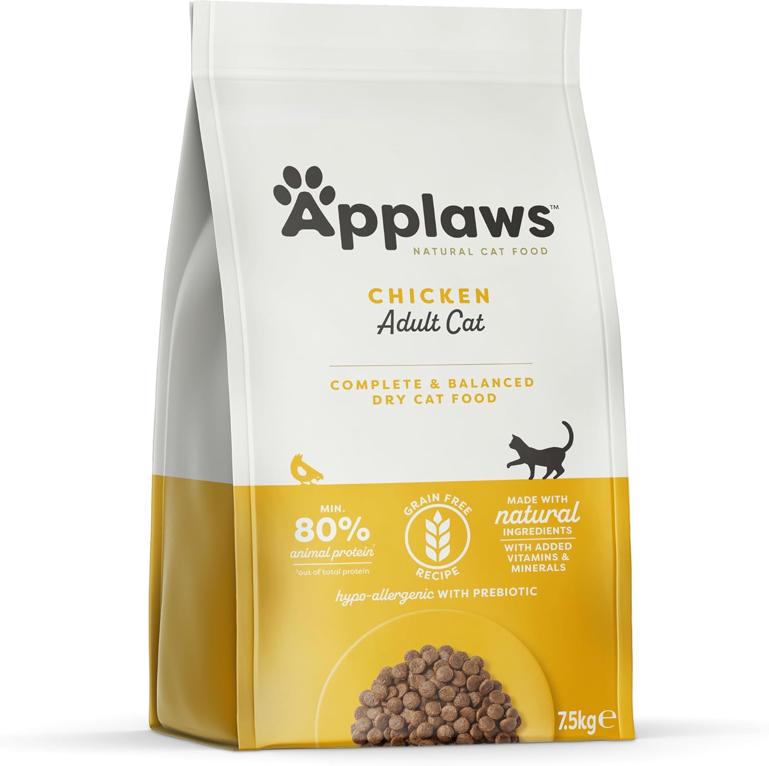 Rapport Qualité / Performances du Applaws Kattfoder 7 5 kg Flerfärgad