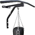 AQF Punch Bag Wall Bracket With Pull up bar Heavy Gym Iron Chin Up Bar with Punch Bag Bracket Wall Mounted Ceiling Frame Outdoor Fitness Boxing MMA