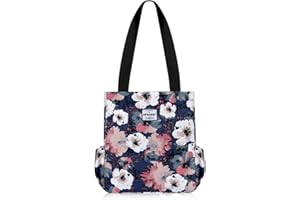 HAWEE Mode Femme Sac à Bandoulière Grande Capacité Sac D'épaule Léger Sac Fourre-Tout avec Zip Loisir Sac à Provisions Imperméable Sac à Main pour Voyage Travail Ecole Vie Quotidienne Camping Plage