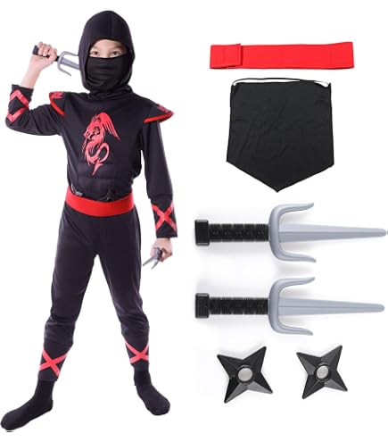 Costume Blue Dragon Ninja Inf 7/8 Anni Rubies