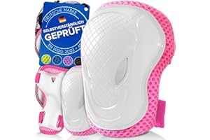 ‎LIEBKERN Liebkern Knieschoner Kinder - Ab 2 Jahre - Sicherheitsgeprüft und Komfortabel - Robuste Inliner Schoner - Protektoren Set Kinder - Knie und Ellenbogenschützer Kinder