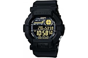 Casio Męski zegarek na rękę XL G-Shock cyfrowy kwarcowy czarny żywica Gd-350-1Ber, czarny, GD-350-1BER