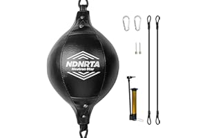 NDNRTA Double End Bag, (Classic Style Upgraded),Improve Reaction Speed, Boxing Equipment, Durable, Double End Punching Bags, Home Gym, Floor to Ceiling, for Boxing (Shipped from The U.S)