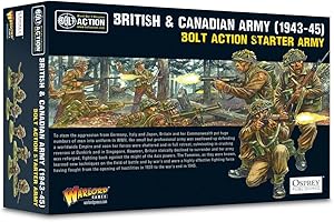 Warlord Games Ejército británico y Canadiense (1943-45) Ejército de Arranque para Bolt Action