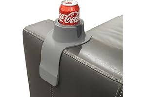 HIT PRODUCTS CouchCoaster - il portabicchiere ideale per il tuo divano, Grigio acciaio