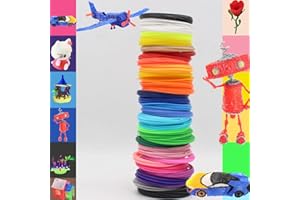 KUNSTIFY Filament PLA 1,75 mm do długopisu 3D i akcesoriów do drukarki 3D (zestaw 36 kolorów)