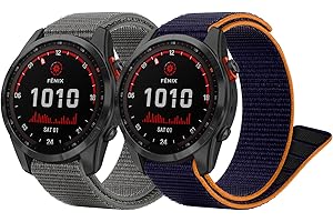 Songsier Correa para Fenix 7S/ Fenix 6S/Fenix 5S, Correia de Nailon para Fenix 8 43mm / Fenix 7S Solar/Fenix 7S Sapphire Solar/Fenix 6S Pro/Fenix 5S Plus/Descent MK 2S / Instinct 2S
