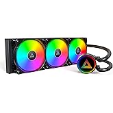 MONTECH Lightflow ARGB 360 Siyah &ndash; Ultra Sessiz AIO Sıvı CPU Soğutucu, 3100 RPM Pompa, &Uuml;&ccedil;l&uuml; Sessiz Fanlar, &Uuml;st&uuml;n Isı Dağılıml