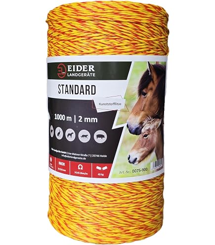 Fil Clôture Électrique Gemi 500m - 6mm², Anti-Sangliers, Pour Animaux