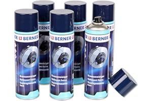 BANDEL AUTOMOBILTECHNIK [€4,60/1L] 6x BERNER BREMSENREINIGER 500ml DOSE TEILE REINIGER BRAKE CLEANER