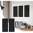 Olanglab Fabric Acoustic Panels, 2 Pack Fabric Wrapped Panel Acoustical Soundproof Wall Panels Sound Absorbing,Sound Absorbing Panels for Studio Acoustic Treatment (Black, 24x12 in)