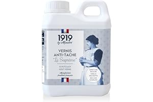 1919 BY MAULER - Vernis bois et peinture Multisupport Le Suprême - Mat Incolore - 220ml - Anti-Rayure, Anti-Tache - PV Contact Alimentaire