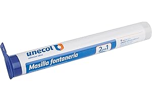 Unecol 8121 Masilla epoxi rápida (Tubo con Colgador), Gris, 125 g
