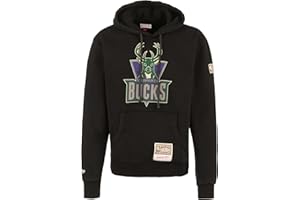 Mitchell & Ness Sudadera con capucha con logotipo de NBA/HWC