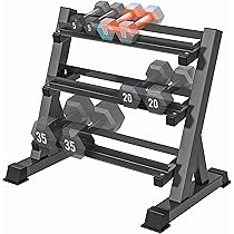 Support D'haltères 5 Niveaux Avec Roues - Capacité 200 Kg - Cadre En A En Acier 2 Mm - Roues 360° Silencieuses - Design Compact - Montage Sans Outil