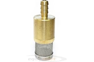 KIAM POWER PRODUCTS Brass Chemical Detergent Suction Filter 1/4" 6mm C/W Non Return Valve- Heavy Duty