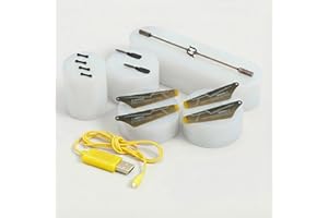 NJOYN SYMA Ersatzteile-Set Crash-Kit mit Usb-Ladekabel für RC ferngesteuerter Hubschrauber Apache S109, S109G, Modellbau-Helikopter inkl. Rotorblätter, Connect-Buckle, Stabilisator u. Zubehör f. Reparaturen