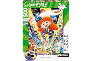 Nathan - Puzzle 500 pièces - Vive les Bizarres ! / Mortelle Adèle - Adultes et enfants dès 10 ans - Puzzle de qualité supérieure - Collection Mes Héros - 12000983