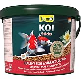 Tetra Pond Koi Sticks Balık Yemi, 10 Litre | Renkli balıklar i&ccedil;in | daha iyi bir su kalitesi i&ccedil;in