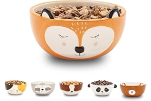Winkee - Müslischale Fuchs Fina I Süße kleine Schüssel aus Keramik mit Fuchs-Öhrchen I Fuchs Geschenk aus Steingut