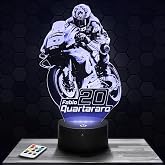Lampada 3D Einstein – Luce Notturna Ologramma LED Con Base Touch 7/16 Colori, Idea Regalo Natale