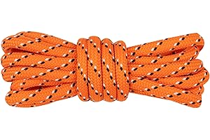 Kilter Premium Strong Round Rope Style Patterned Shoelaces for Walking Boots, Hiking, Work, Outdoor, Fashion, Trail Running Shoes & Trainers