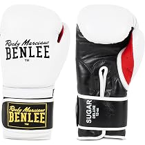 Benlee Sugar Deluxe Gants De Boxe - Tradition Années 30-50, Velcro, Rembourrage Multi-Couches