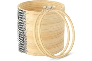 JMIATRY 20 Piezas 20 cm Bastidor para Bordar, Bastidores para Bordados, Bastidor de Bordado para Manualidades y Costura, Arte de Punto de Cruz
