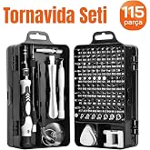 Profesyonel 115 Par&ccedil;a Tornavida Seti Telefon Tablet Elektronik &Uuml;r&uuml;n Tamir Bakım Tornavida Seti