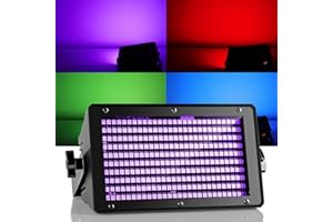 PROPULSION LIFE Stroboskop Disco Licht,40W RGB 3-in-1 LED Party Licht,mit RDM Funktionsmodus DMX Steuerung Bühnenbeleuchtung für Familienzimmer,Tanzparty,Geburtstag,DJ Bar,Karaoke,Weihnachten,Halloween Deko