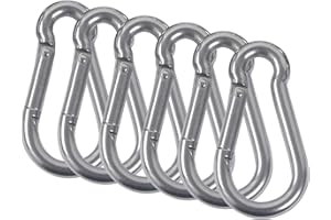 ‎RSHUHX Karabiner 304 Edelstahl Karabinerhaken Haken Schnapphaken Feuerwehrkarabiner