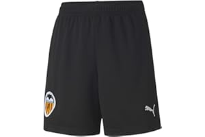 Puma Valencia CF Temporada 2020/21 - Home Shorts Replica Jr Black-PU - Pantalón Niños