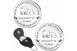 SDOFY New Parents Gifts New Mum Dad Decision Coin Mummy to Be Daddy to Be Gifts for First Mothers Day Fathers Day Mum to Be Dad to Be