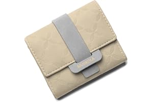 MUIIKOLA Porte Monnaie Femme Portefeuille Femme Cuir Porte Monnaie Porte-chéquiers 6 Emplacements Cartes pour Cadeau de Noël Saint-Valentin