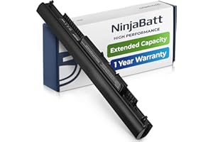 NinjaBatt Battery for HP 807957-001 807956-001 HS03 HS04 HSTNN-LB6V 807612-421 HSTNN-LB6U 250 G5 807611-421 15-AF067SA TPN-I119 843532-851 - High Performance [4 Cells/2200mAh/32Wh]