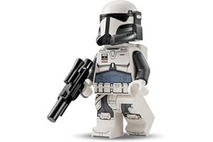 BRICK FLIP Lego Star Wars Zestaw Figurek Wojowników Klonów: Imperial Commando z Blasterem i Plecakiem Rakietowym - Alternatywa dla Battle Pack, Minifigurki Clone Trooper 501st