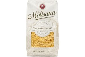 La Molisana - Conchigliette n. 57, Pasta Classica da Solo Grano Italiano, Trafilata al Bronzo, Formato a Conchiglia Perfetto per Minestre o Sughi Leggeri, Confezione da 500 g