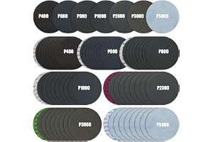 70 stycken slipskivor 150 mm kardborreband 400/600/800/1000/2000/3000/5000