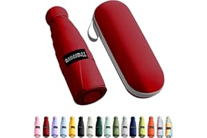 Trenovo Reise-Regenschirm – Mini Faltbarer kompakter Regenschirm mit Etui, 8 Rippen, leichter tragbarer Regenschirm, kleiner Sonnen- und Regenschirm, Taschenschirm für Mädchen und Frauen