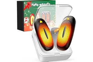 INNOPOWER Calentador de Manos Recargable 2 Piezas 4000mAh Calienta Manos con Funda de Carga de 10000mAh 3 Niveles de Calor Calentadores de Manos Doble Calefacción por USB-C para Esquiar Acampar Regalo