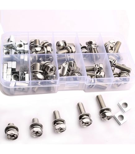 20 paar schroeven moeren voor batterij M6 x 14 mm accuschroeven en 20 paar schroeven moeren voor batterij M6 x 14 mm accuschroeven en
